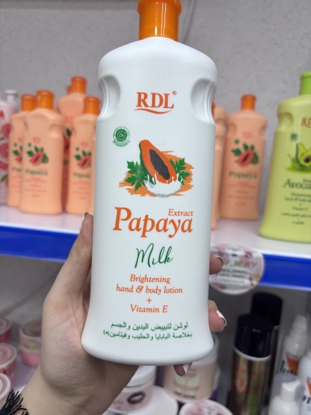 لوشن البابايا بالحليب 🧡🧴🤍