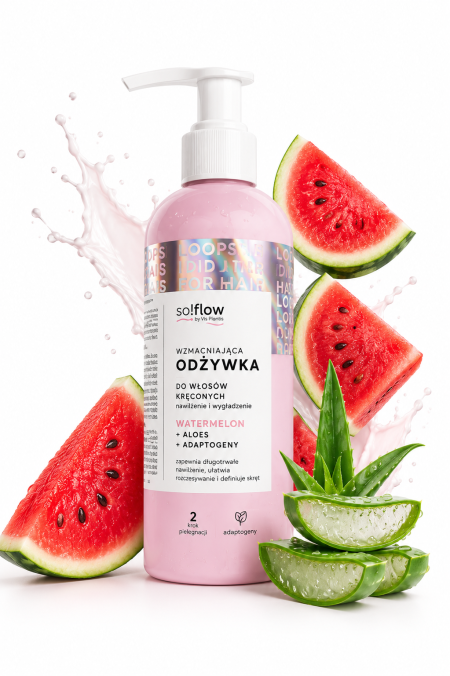 بلسم الشعر الهايش والمتقصف بالبطيخ - So!Flow Watermelon Conditioner